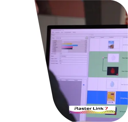 Captura de pantalla de la aplicación Mimaki Workflow Raster Link 7